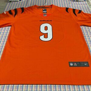 Cincinnati Bengals Orange Jersey Burrow No. 9